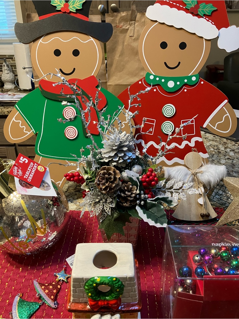 Christmas decor lot. Some new with tags!